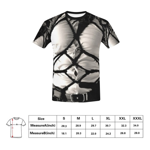 Bound Shirt by Fetishworld All Over Print T-Shirt for Men (USA Size) (Model T40)