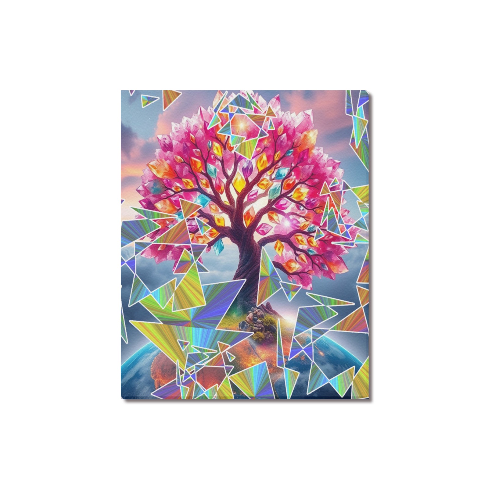 Tree Sunrise Upgraded Canvas Print 16"x20"