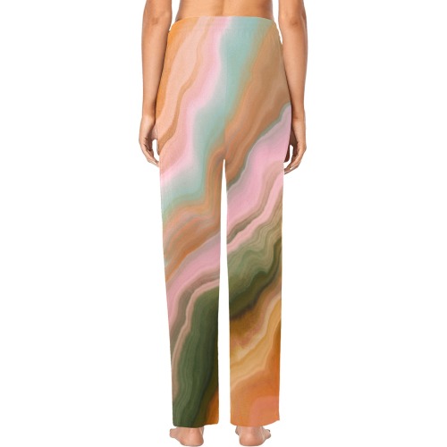 Modern abstract stripes Women's Pajama Trousers