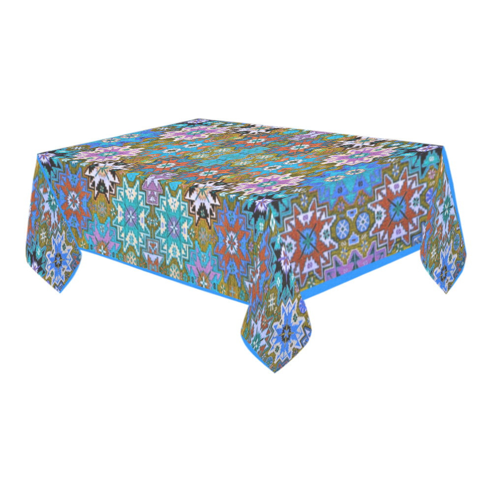 Armenian Folk Art Cotton Linen Tablecloth 60" x 90"