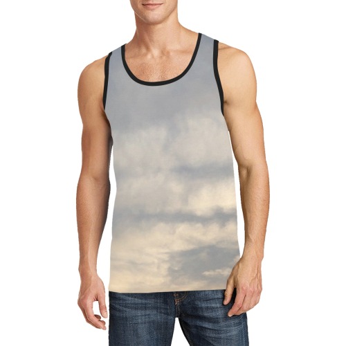 Rippled Cloud Collection Men's All Over Print Tank Top (Model T57)