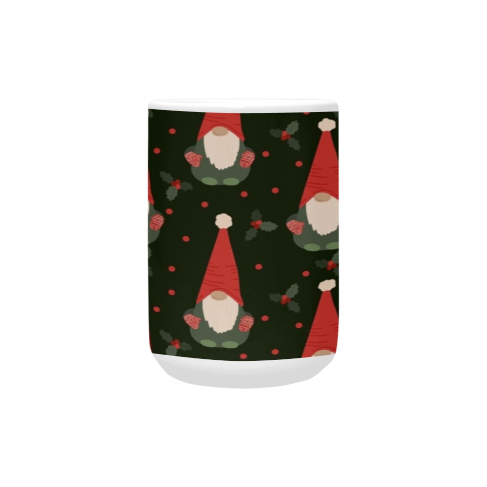 Christmas Gnome Custom Ceramic Mug (15OZ)