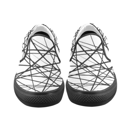 bb rryy Women's Unusual Slip-on Canvas Shoes (Model 019)