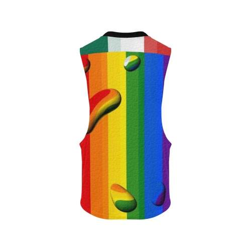 Mexico Pride Flag Pop Art by Nico Bielow Men's Open Sides Workout Tank Top (Model T72)