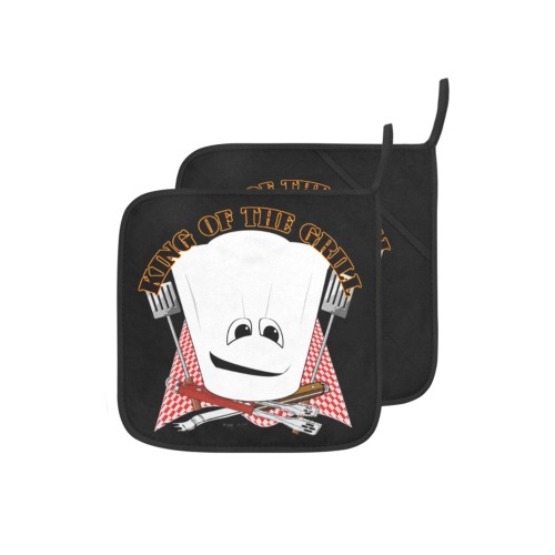 King of the Grill - Grill Master Black Pot Holder (2pcs)