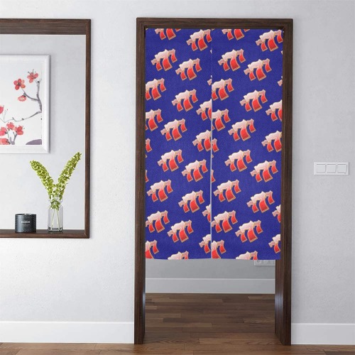 Las Vegas 777 Lucky Sevens / Blue Door Curtain Tapestry