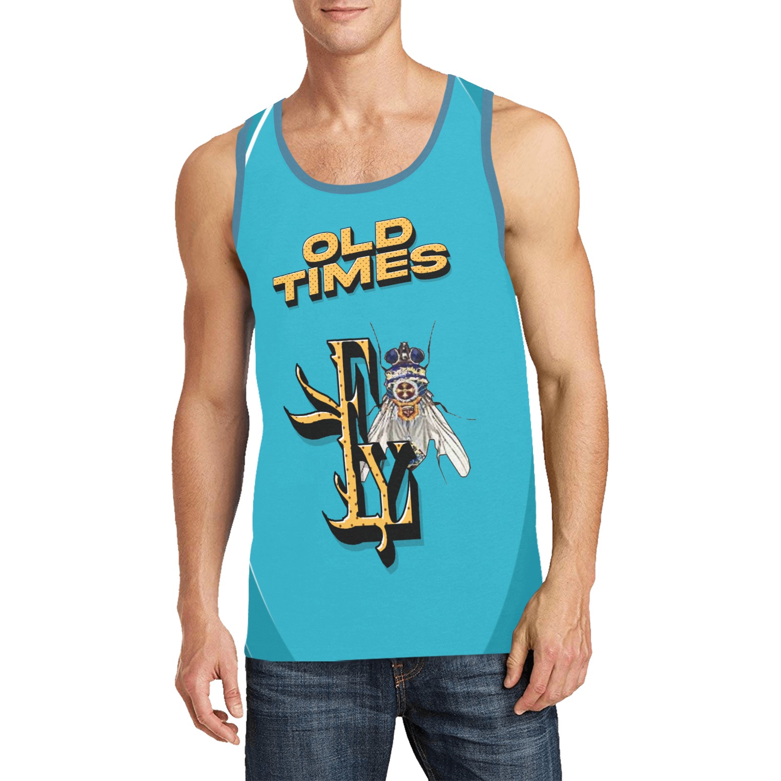 Old Times Collectable Fly Men's All Over Print Tank Top (Model T57)