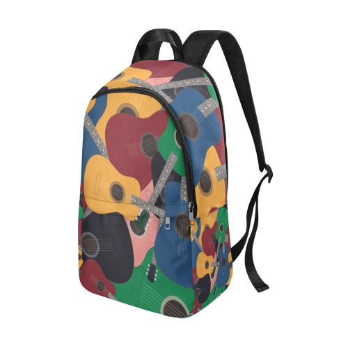 colored guitars, Fabric Backpack for Adult (Model 1659)