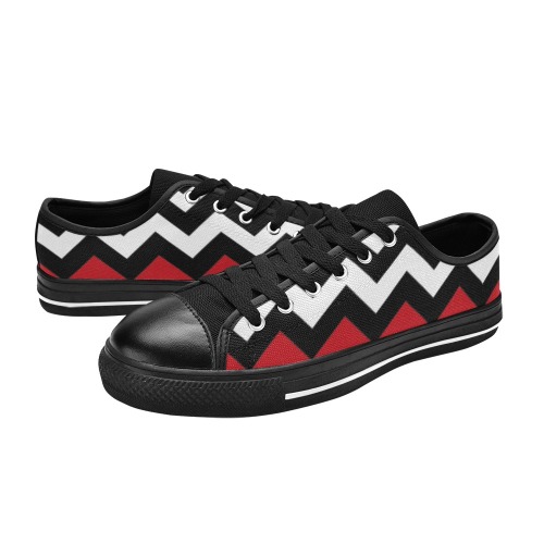 Twin Peaks Red Room Low Top Canvas Men's Classic Canvas Shoes (Model 018)