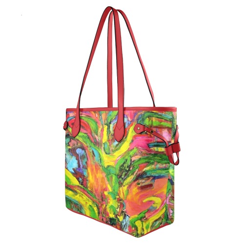 African Tree Collection Clover Canvas Tote Bag (Model 1661)