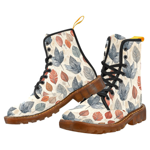 Leaves Custom Canvas Boots For Women Model 1203H