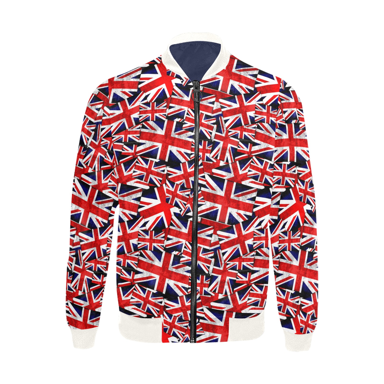 Union Jack British UK Flag All Over Print Bomber Jacket for Men (Model H31)