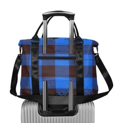 plaid Large Capacity Duffle Bag (Model 1715)