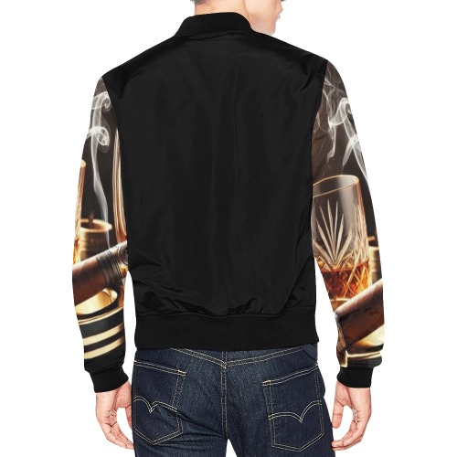 TJ All Over Print Bomber Jacket for Men (Model H19)