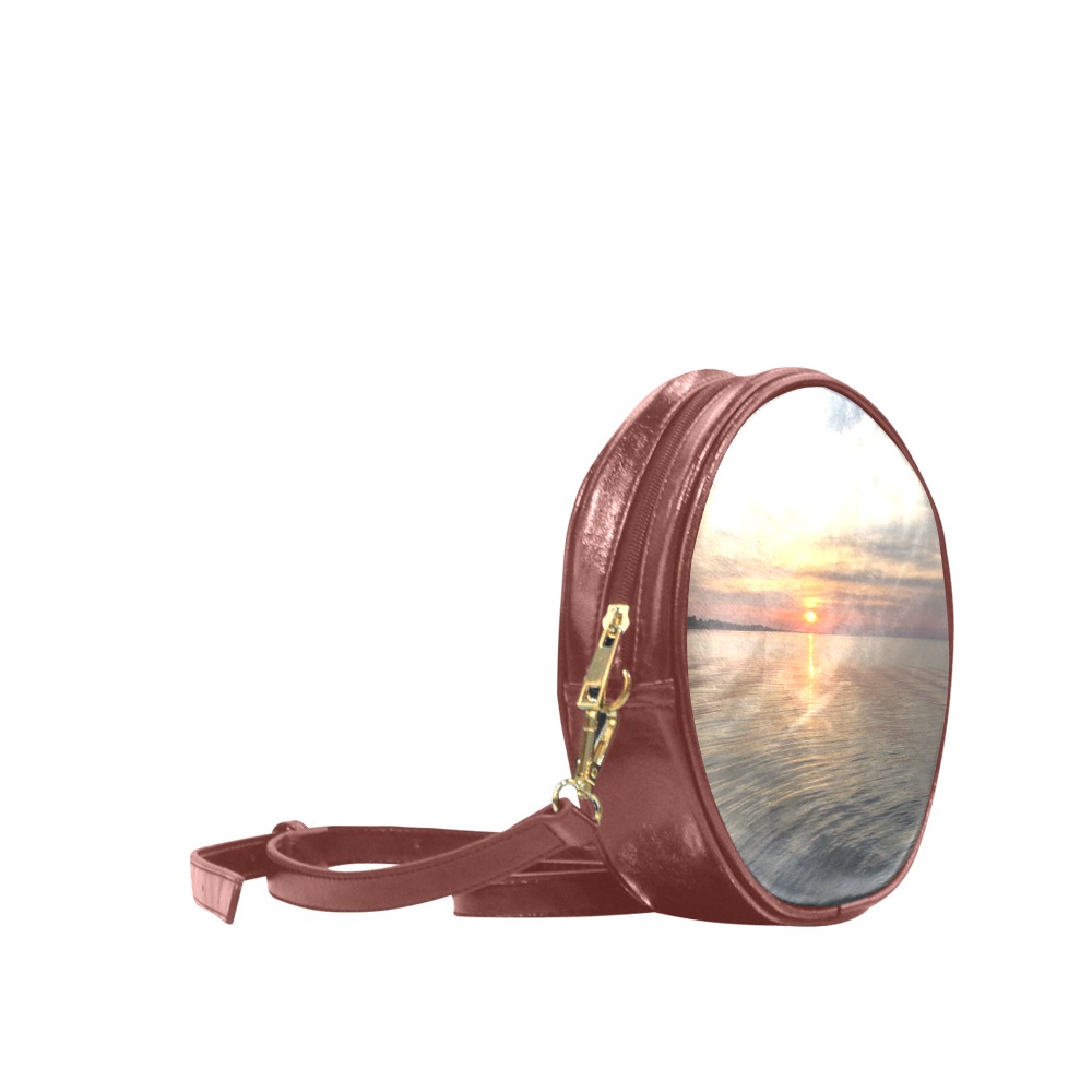 Early Sunset Collection Round Sling Bag (Model 1647)