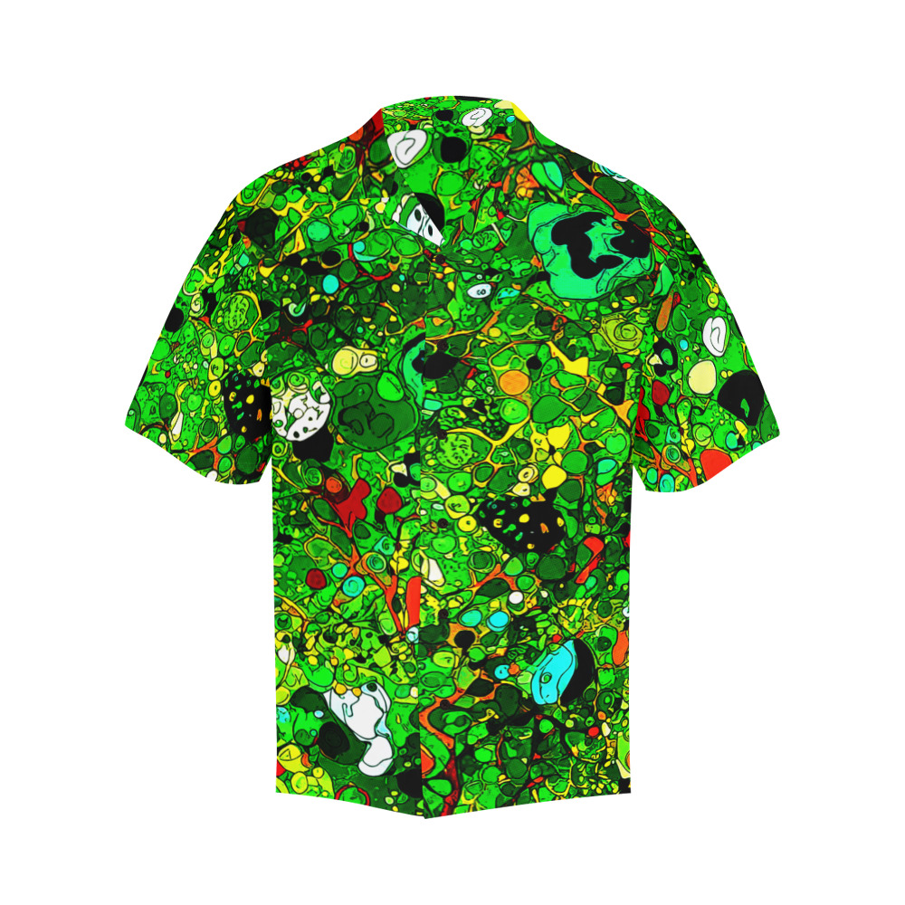 Green Abstract Art 409 Hawaiian Shirt (Model T58)