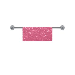 Magenta light pink red faux sparkles glitter Square Towel 13“x13”