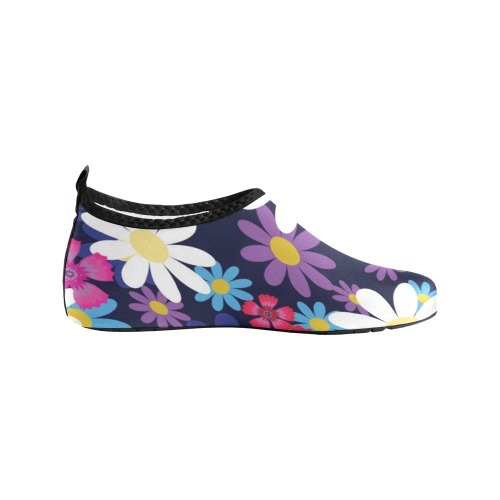 Hippy Flower Power #2 Kids' Slip-On Water Shoes (Model 056)