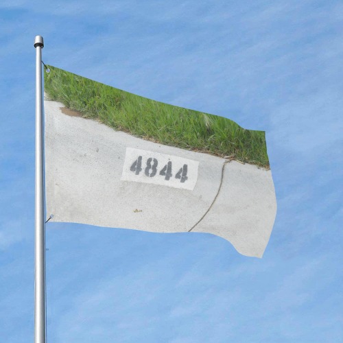 Street Number 4844 Custom Flag 3x2 Ft (36"x24") (One Side)